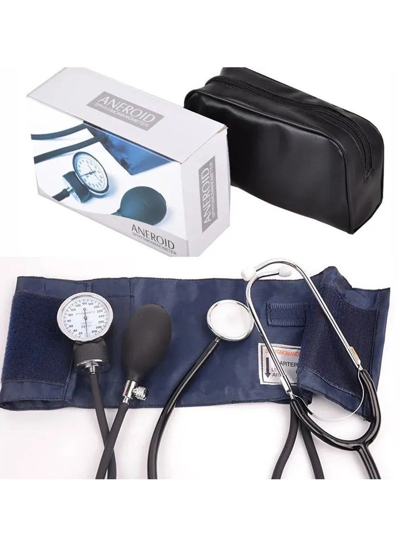Aneroid Manual Home Blood Pressure Monitor Kit,Aneroid Sphygmomanometer with Stethoscope– Manual Blood Pressure Cuff - Image 5